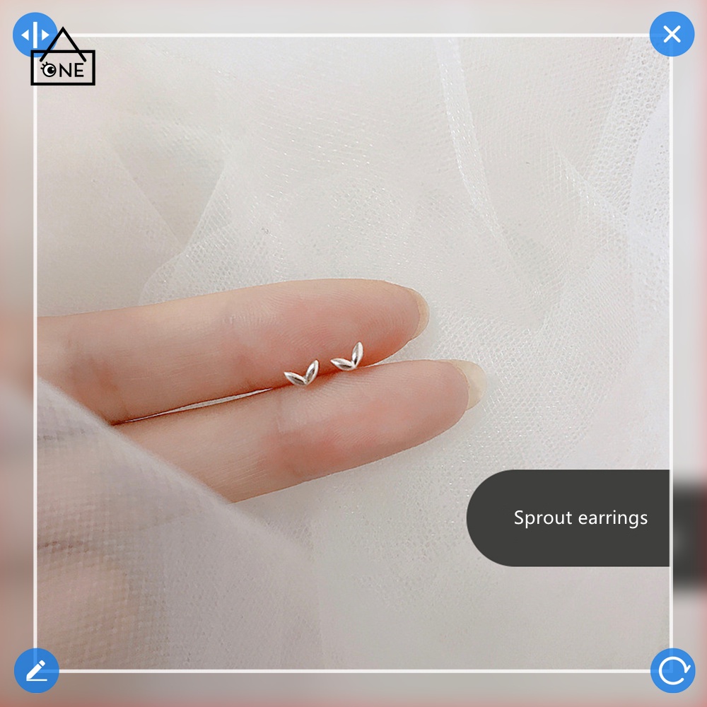 COD❤️Anting Kecil Perhiasan Kupu-kupu Snowflake Stud Earrings Sederhana