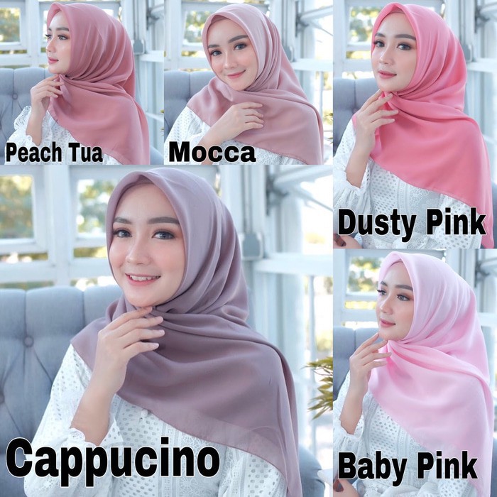 Daily hijab Bella square 115x115 | bela kerudung | potton | jilbab hijab segi empat | double hycon