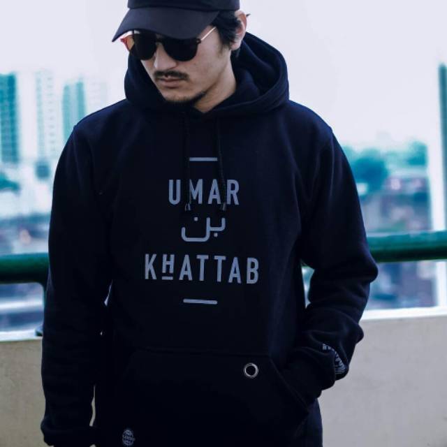 JAKET SWEATER HOODIE ALKNOWN ORIGINAL UMAR BIN KHATTAB NAVY