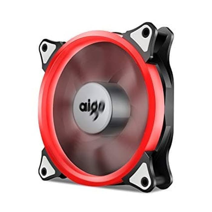 FAN CASING AIGO RING FAN WHITE BLUE RED GREEN 12CM - 120MM