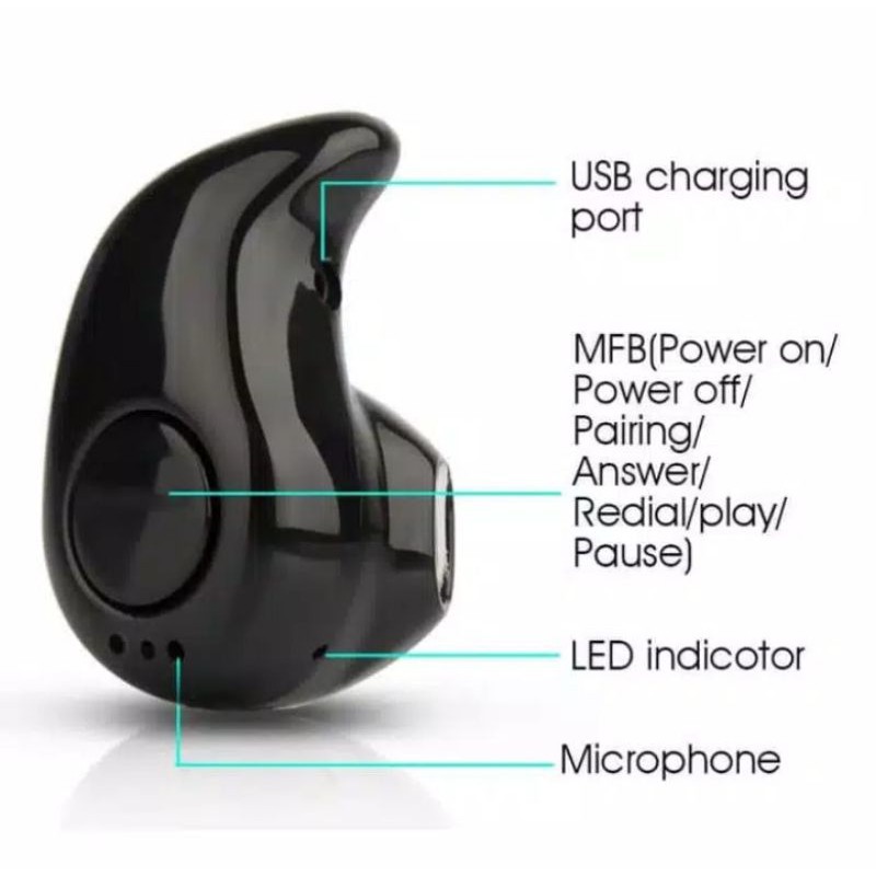 (P) Headset Earphones Keong New Mini Bluetooth Wireless