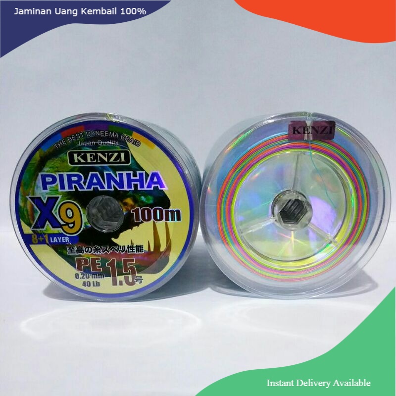 Senar pancing PE Kenzi Piranha X8 tidak mudah putus rekomended bagi pemula belajar casting ikan gabu