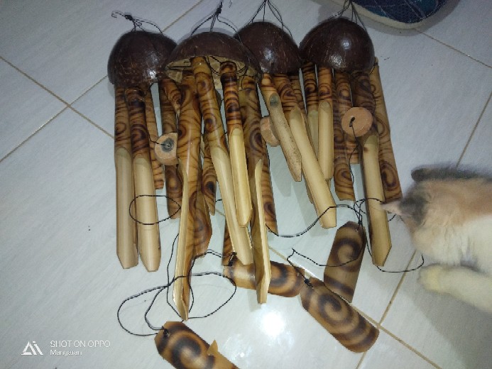 Lonceng Bambu/gantungan Bambu/lonceng Angin/bambu/klintingan/klontong/genta Angin/kayu