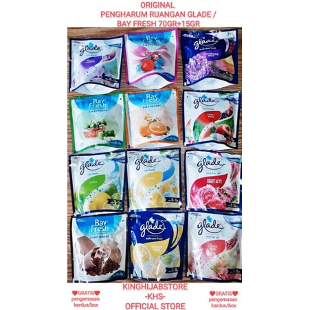 Glade / Bay Fresh Pengharum Ruangan 70gr+15gr Air freshener ORIGINAL