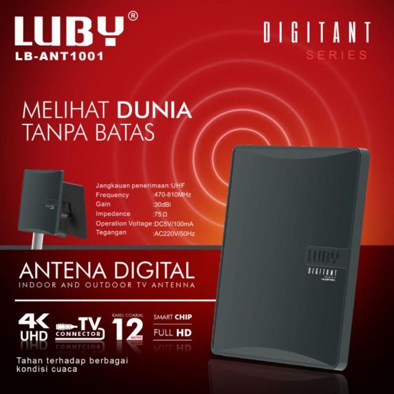 Antena Tv Digital Luby Ant 1001 / Antena Dalam & Luar Ruangan / Antena Luby