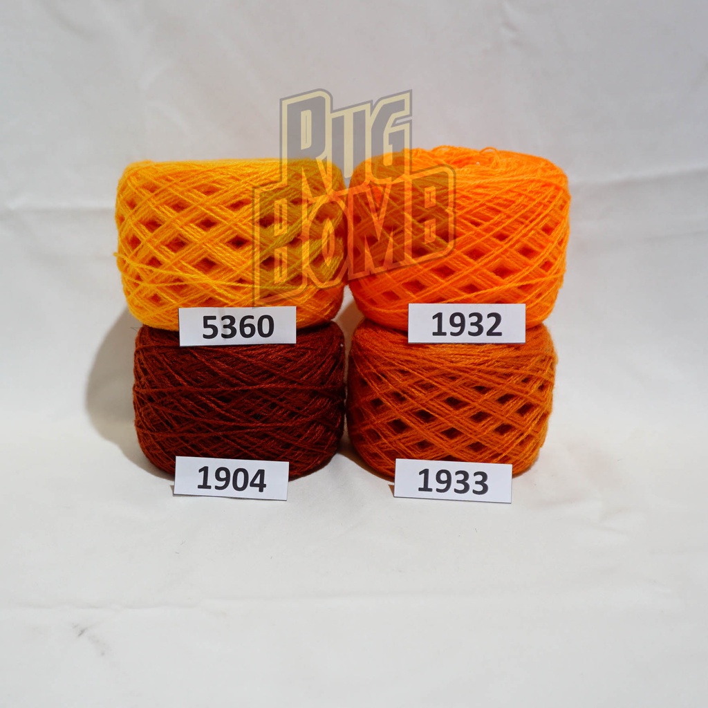 Benang Wool Siet Acrylic Yarn Ply Kecil Warna Orange