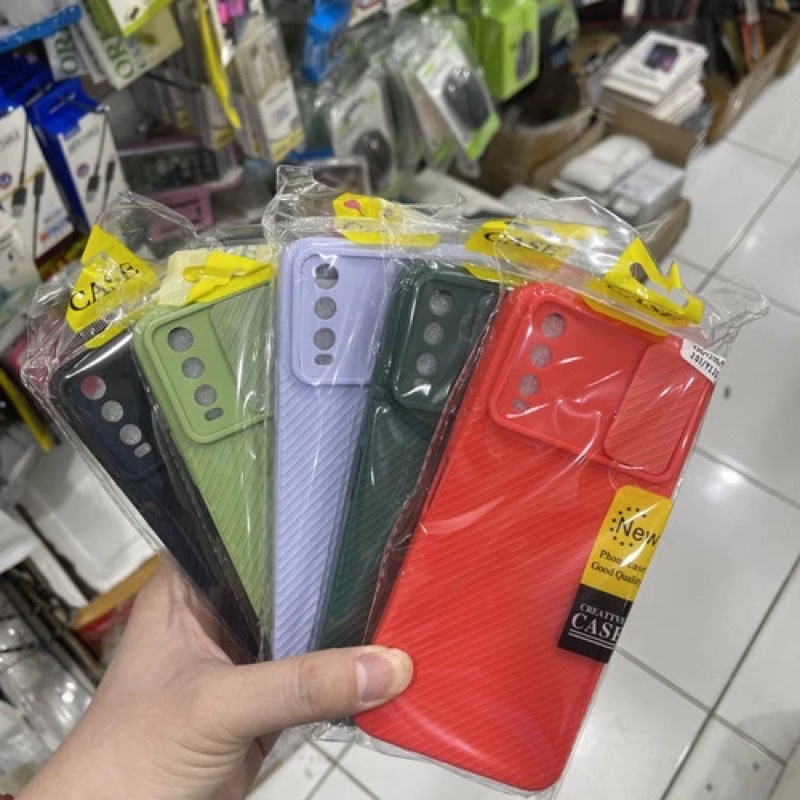 CASE CAMSHIELD SLIDE PENUTUP KAMERA BELAKANG VIVO Y20/Y20S