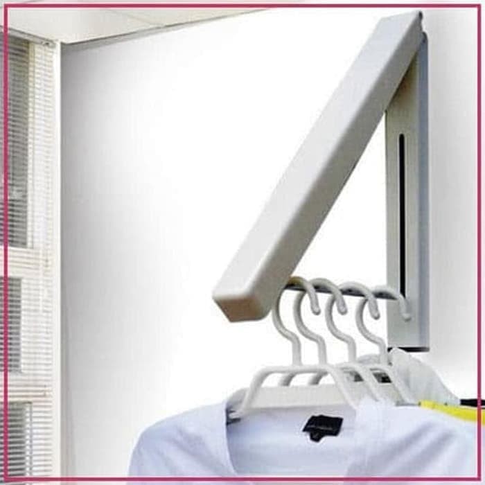 Gantungan Baju Lipat Hidden Clothes Hanger Gantungan Baju Dinding Lipa