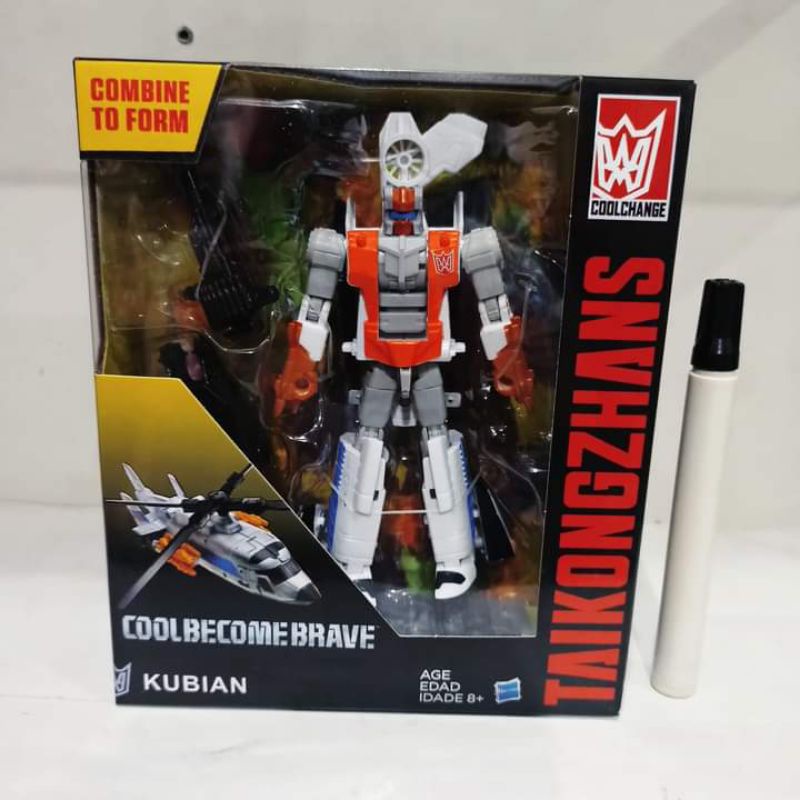 Mainan figure alpha bravo combiners wars Coolbecomebrave boxSilverboltTaikongzhan kubiancool changes