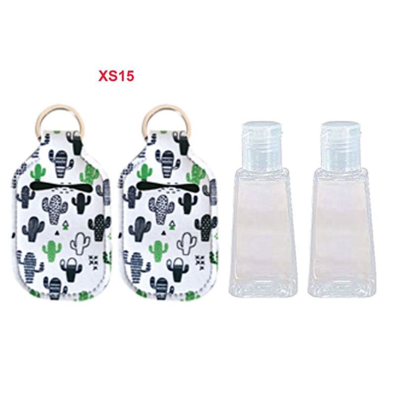 Zzz 30ml Botol Hand Sanitizer Kunci Gesper Kulit Cover Kepala Reusable Bottle Hand Washing Storage Cover