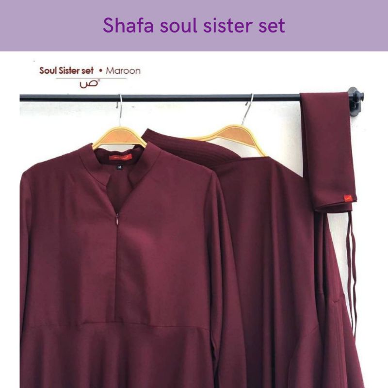 Soul Set Sister by Shafa Jilbab| Fashion Muslim Gamis Polos Busui Friendly | Gamis Kekinian | Style 