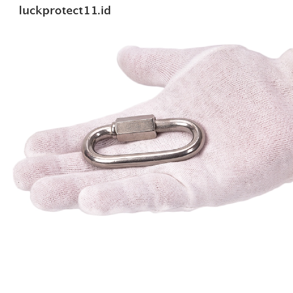 &lt; Luckprotect11.Id &gt; Kait Carabiner Bahan Stainless Steel Untuk Panjat Tebing