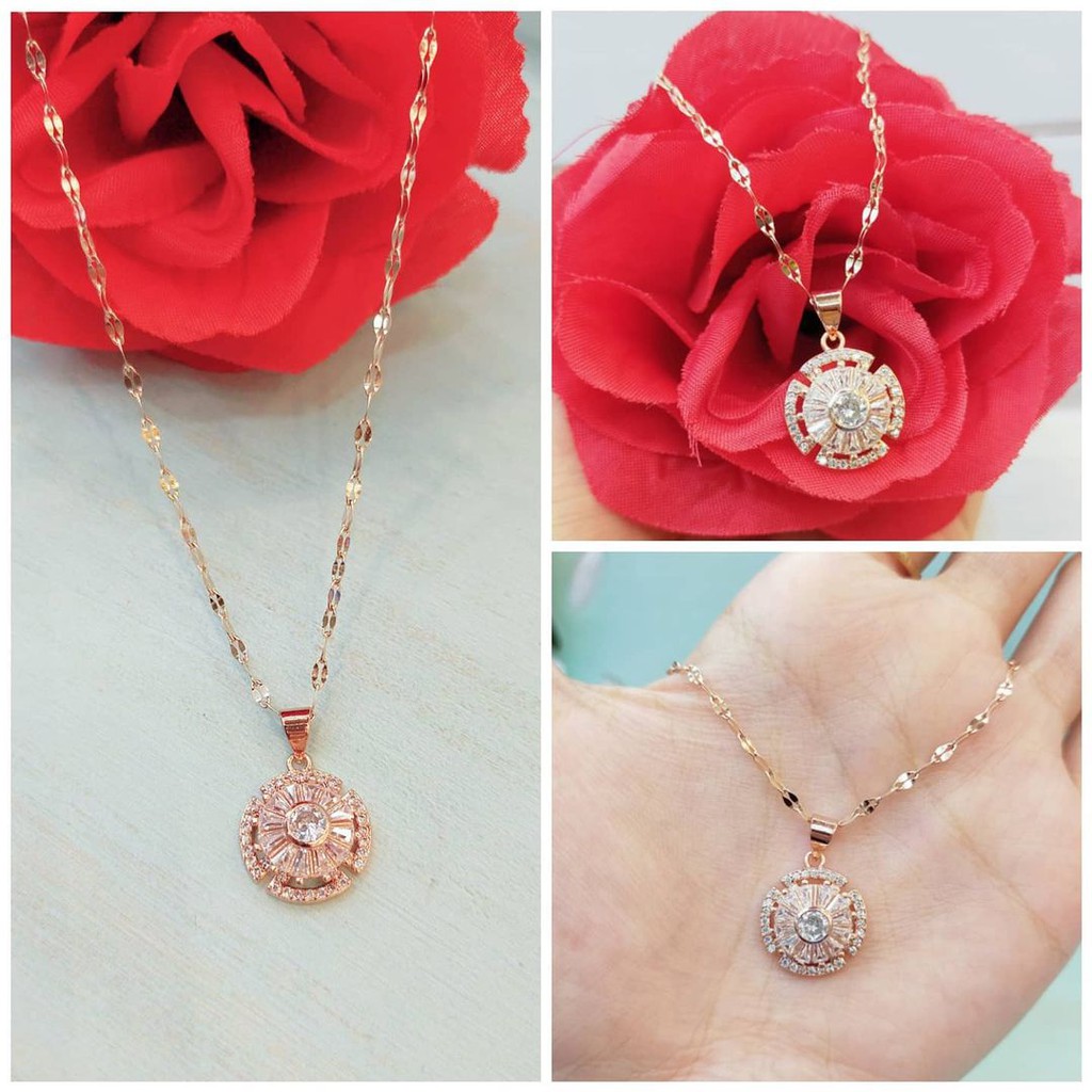 Aksesories Wanita Kalung Wanita Fashion Korea Impor Ori Titanium Anti Karat KT899