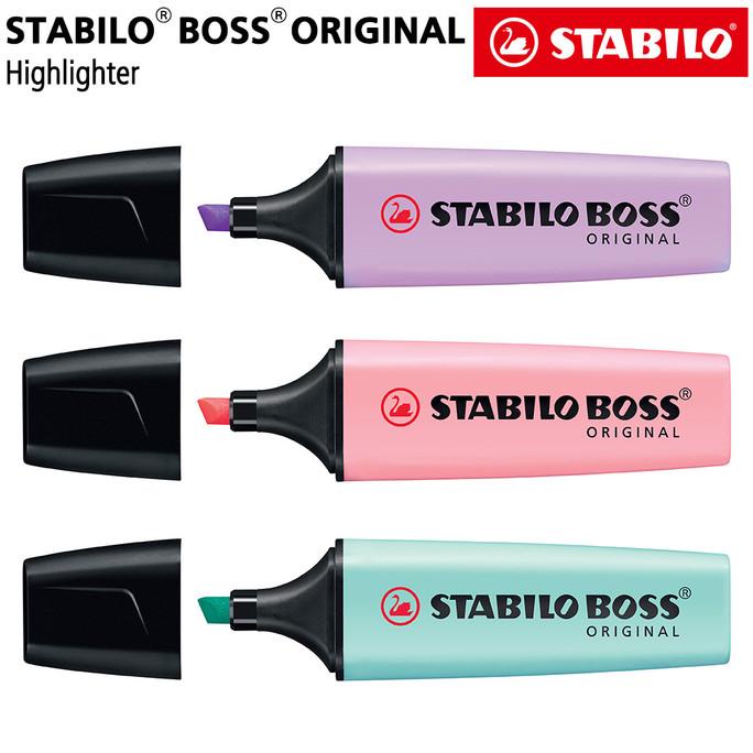 TERBARU STABILO SET 3 - BOSS Pastel / Highlighter Original / Lilac Pink Turquo/PULPEN GEL/PULPEN LUC