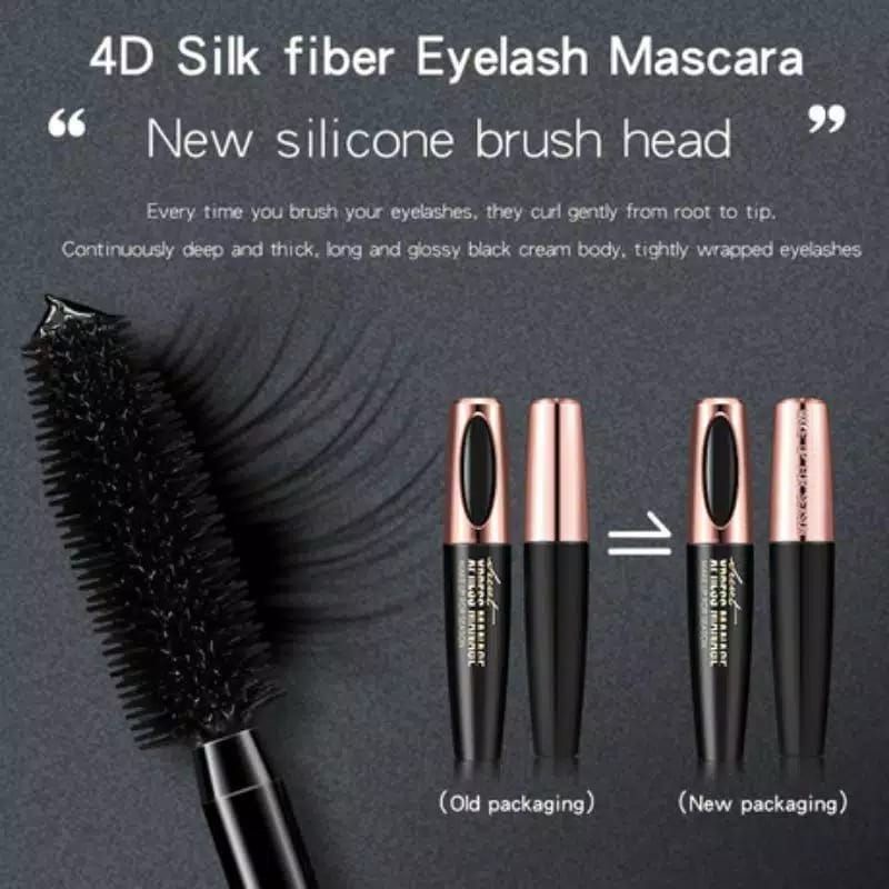 Bundara.id  Ko-333 long lasting &amp; waterproof Maskara Mascara 4D silk fiber eyelash Qic