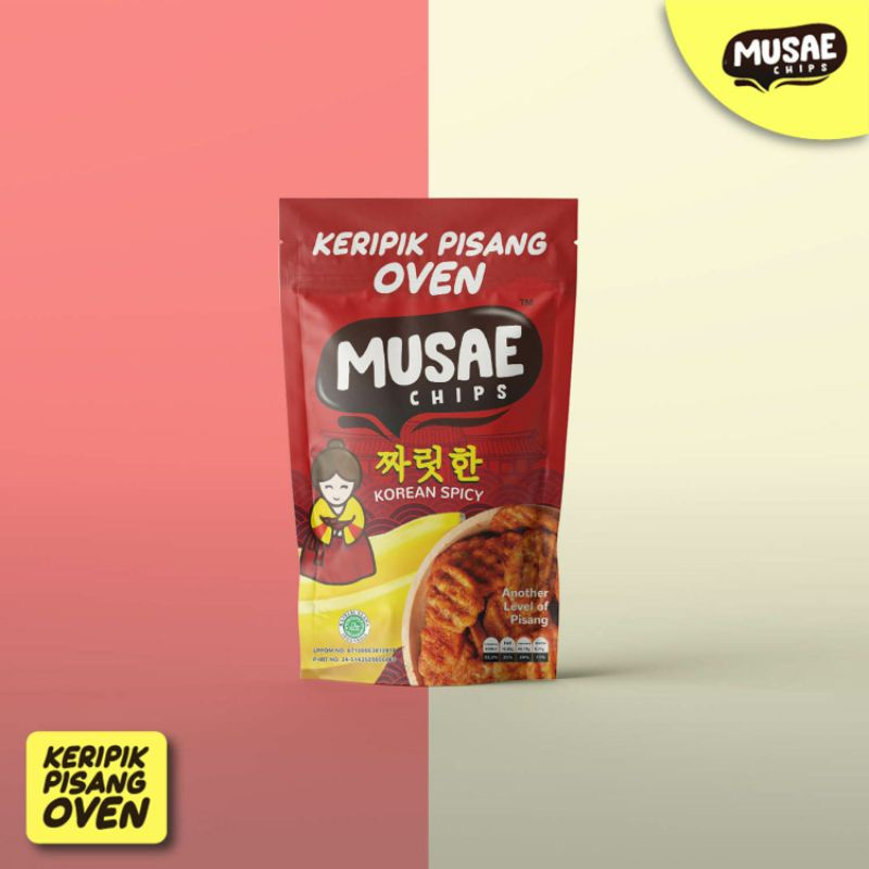 

Musae Chips Korean Spicy - Keripik pisang oven - 80g