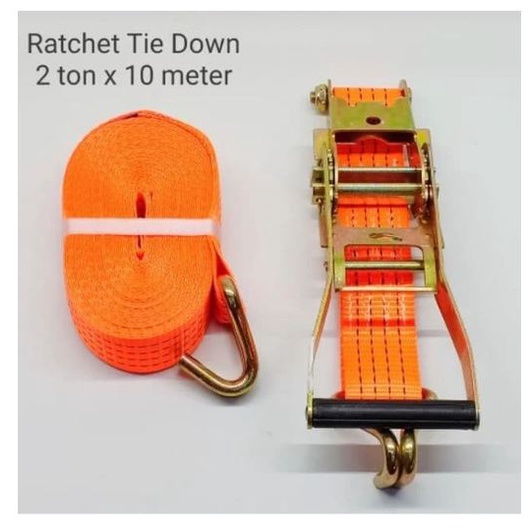 Rachet Tie Down 2 Ton 10 Meter 2 Inch XENON Webbing Cargo Lashing Belt Track Belt Sabuk Tali Kretek