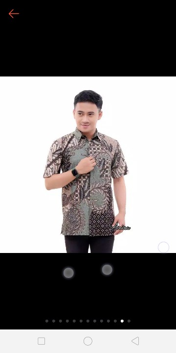 Kemeja Batik Pria Ppbtk07 Modern Lengan Panjang Casual Modis Trendy Masa Kini M L Xl Asli Pekalongan