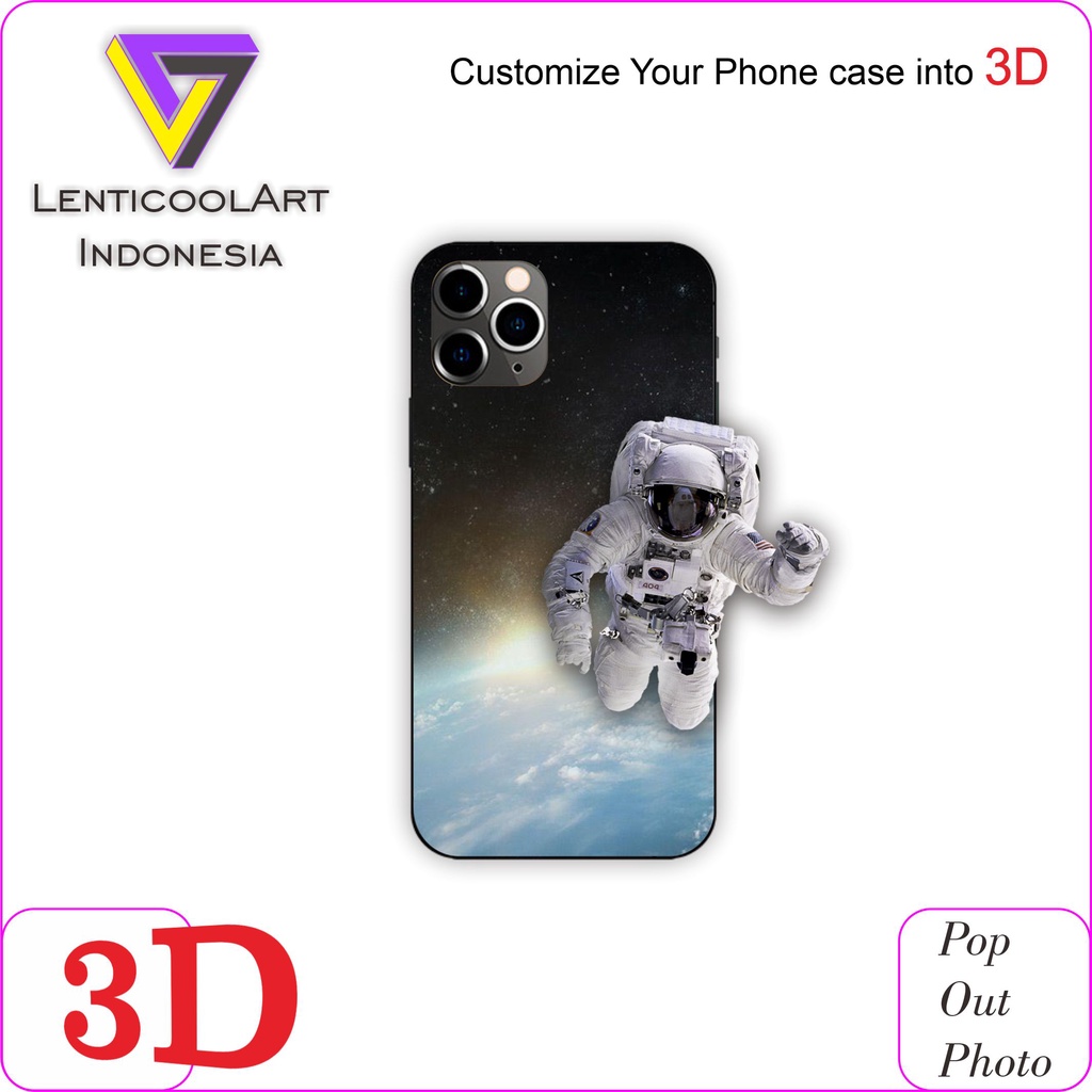 Custom Phone Case / Casing HP 3D Lenticular gambar timbul / bergerak