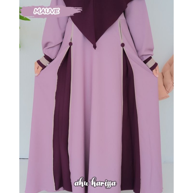 AMEENA Syar'i Ori By AKU KARISSA/Gamis Aku Karissa/Gamis Set Hijab-8
