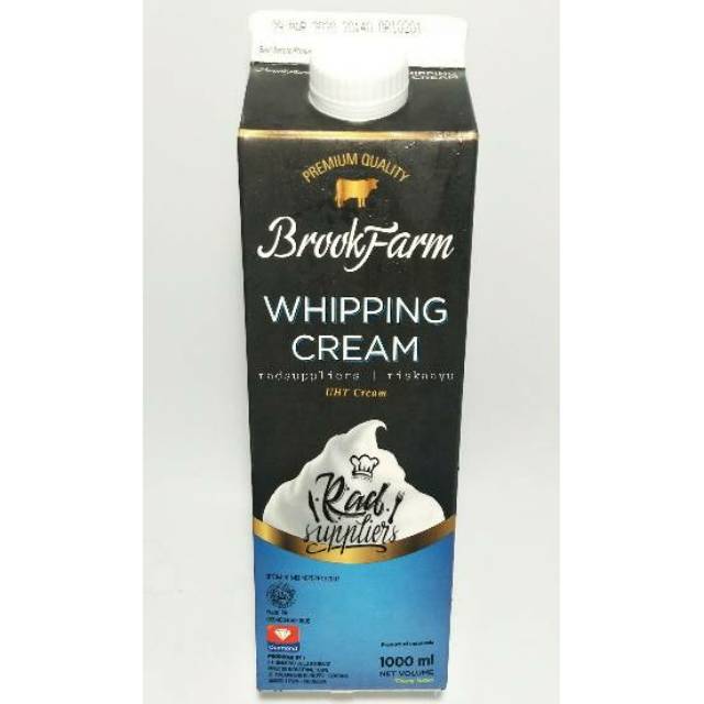 Premium Dairy Whipping Cream Brookfarm 1liter Shopee Indonesia