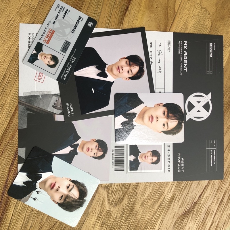 MONSTA X MONBEBE 6TH GEN MEMBERSHIP KIT PC POLAROID, SHOWNU MINHYUK KIHYUN HYUNGWON JOOHEON IM