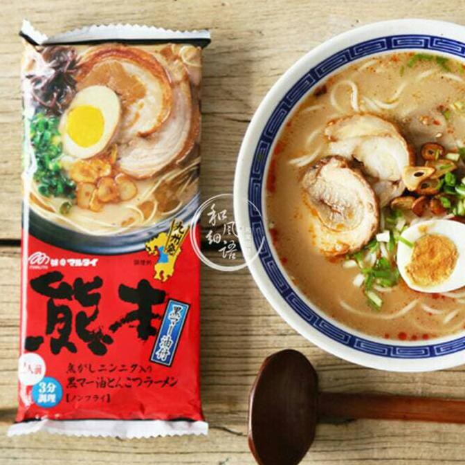 

Marutai Kumamoto Tonkatsu Ramen Noodle Instant Mi Jepang Import isi 2