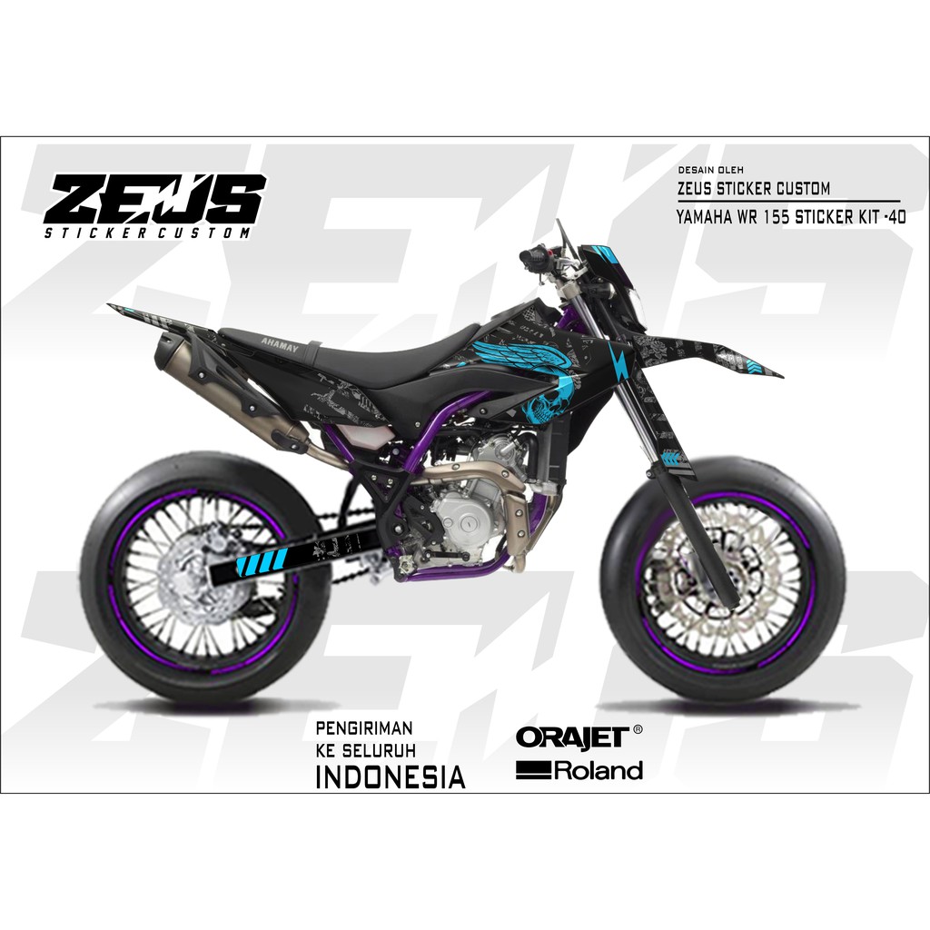 Decal Sticker - Stiker Dekal Yamaha Wr 155 Zeus Sc 40
