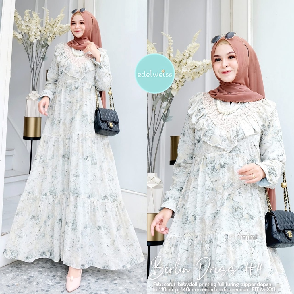 BAJU GAMIS | DRESS MUSLIM | BERLIN DRESS 4 ORI BY EDELWEISS