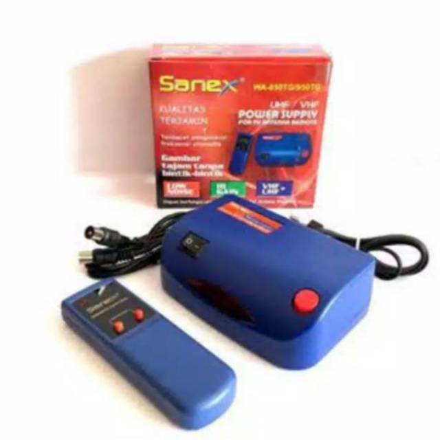 POWER SUPLAY ANTENA REMOT SANEX / BOOSTER ANTENA SANEX (/PUSH ON  BISA 2 TV DIGITAL