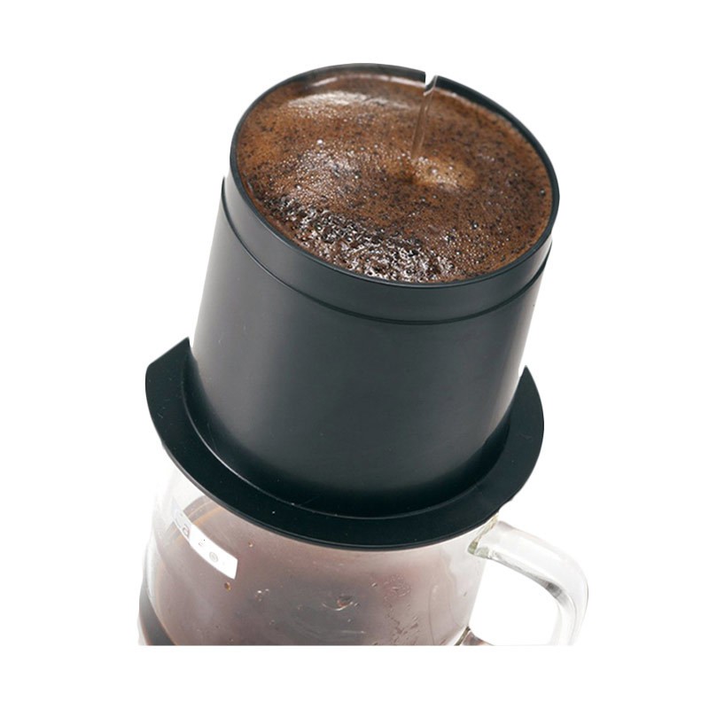Hario Cafeor CFO-1B Black Coffee Dripper [1 Cup] Black/ Coffee-1