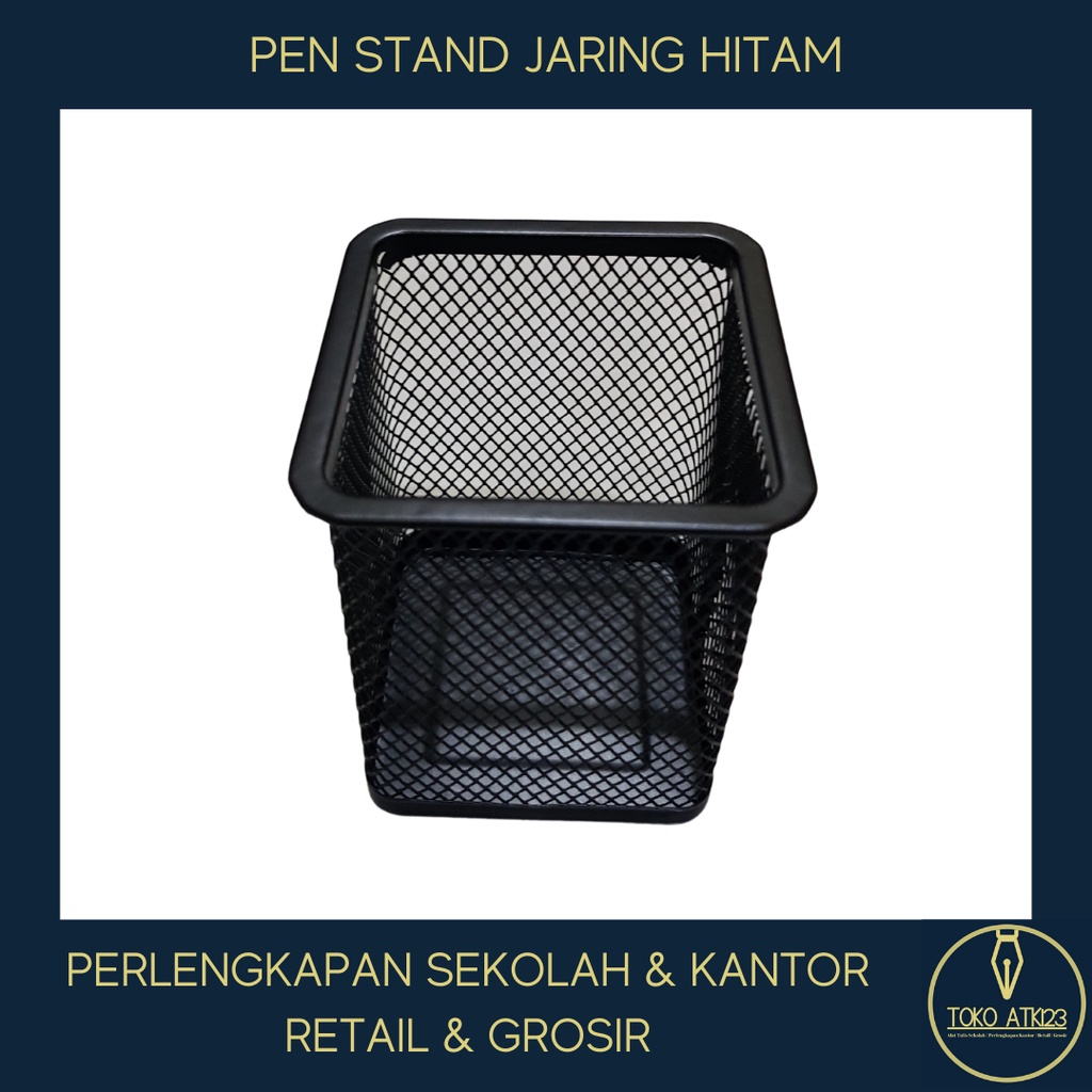 Pen Stand / Pen Holder / Tempat Bolpen Meja Model Jaring