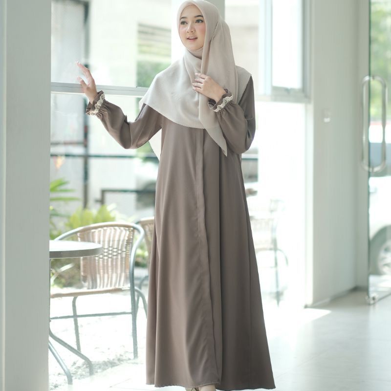 (DBY) GAMIS ALICE DAILY BUSUI WANITA MAXI DRESS ITY CREP PREMIUM