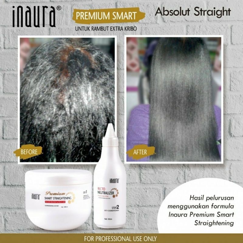 INAURA STEP 1 Straightening 500 GR / Obat Rebonding / Krim Pelurus Rambut