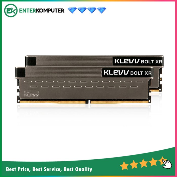 KLEVV DDR4 BOLT XR Series PC28800 3600MHz Dual Channel 16GB (2X8GB) - KD48GU880-36A180C