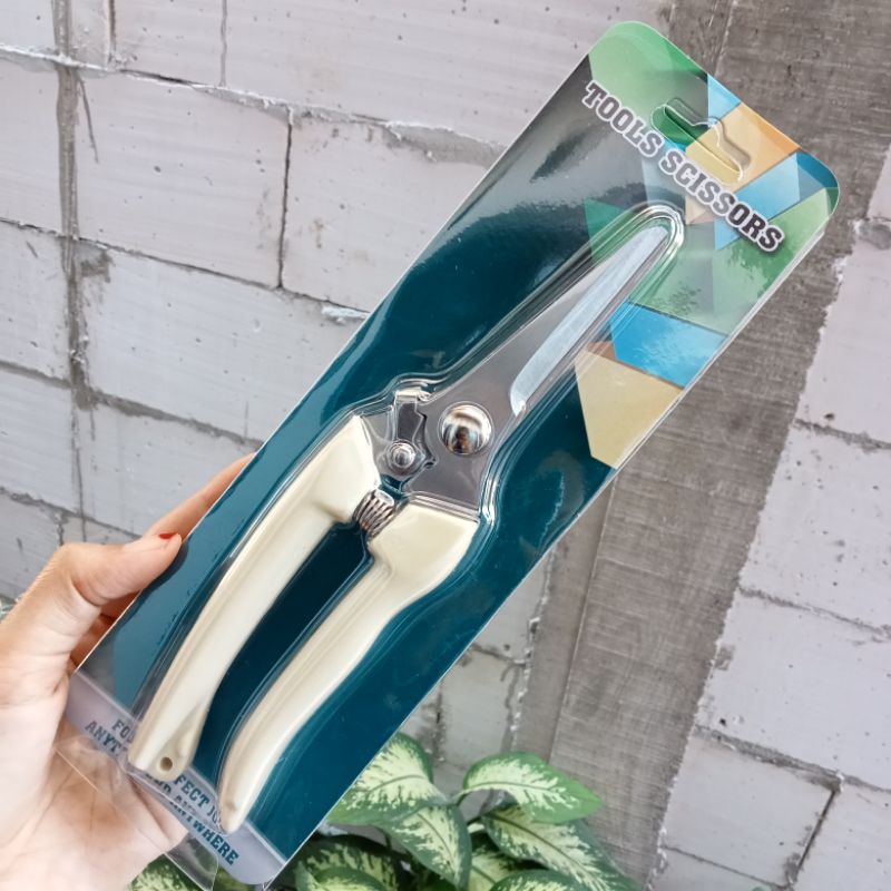 Gunting Dahan Bonsai Gunting Ranting Gunting Taman Walfront W238 Bahan SK5-Gtg Runcing putih