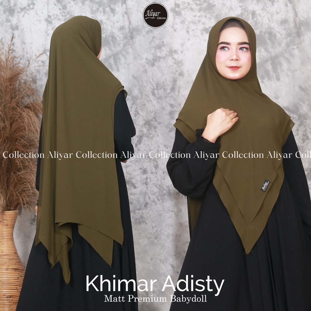 KHIMAR SYAR'I ADISTY  ORIGINAL ALIYAR BY AWLIYA HIJAB /ALIYAR COLLECTION CERUTTY BABYDOLL JUMBO TERB
