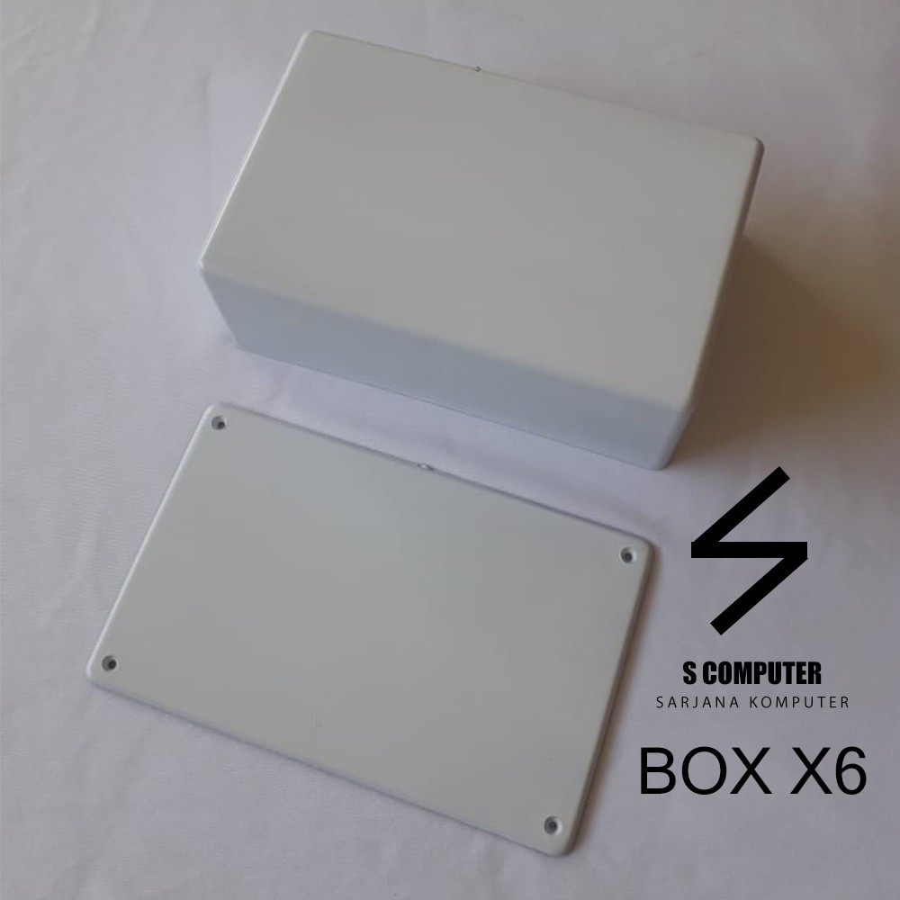 Dijual box x6 box x 6 box wireless tibox tplink tenda n301 box elektronik box outdoor putih