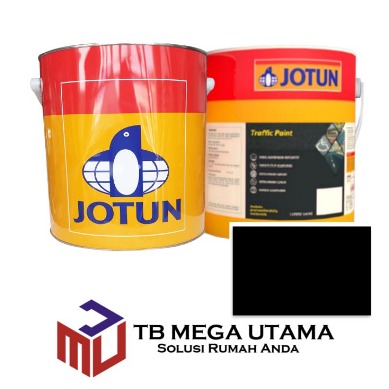 Jotun Traffic Paint Black 3 Liter | Cat Marka Jalan Trotoar Warna Hitam Non Reflektif