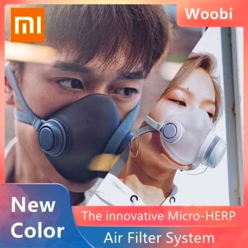 AKN88 - WOOBI PLUS Masker Reusable Dengan Respirator Filter Ganda