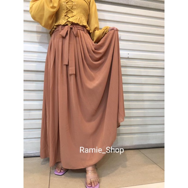 ROK CERUTI ROK PANJANG POLOS FULL FURING