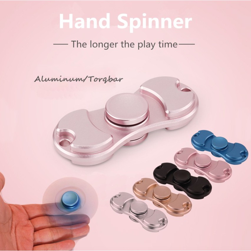 New Hand Spinner Fidget Dua Sisi Dual Duo Spinner