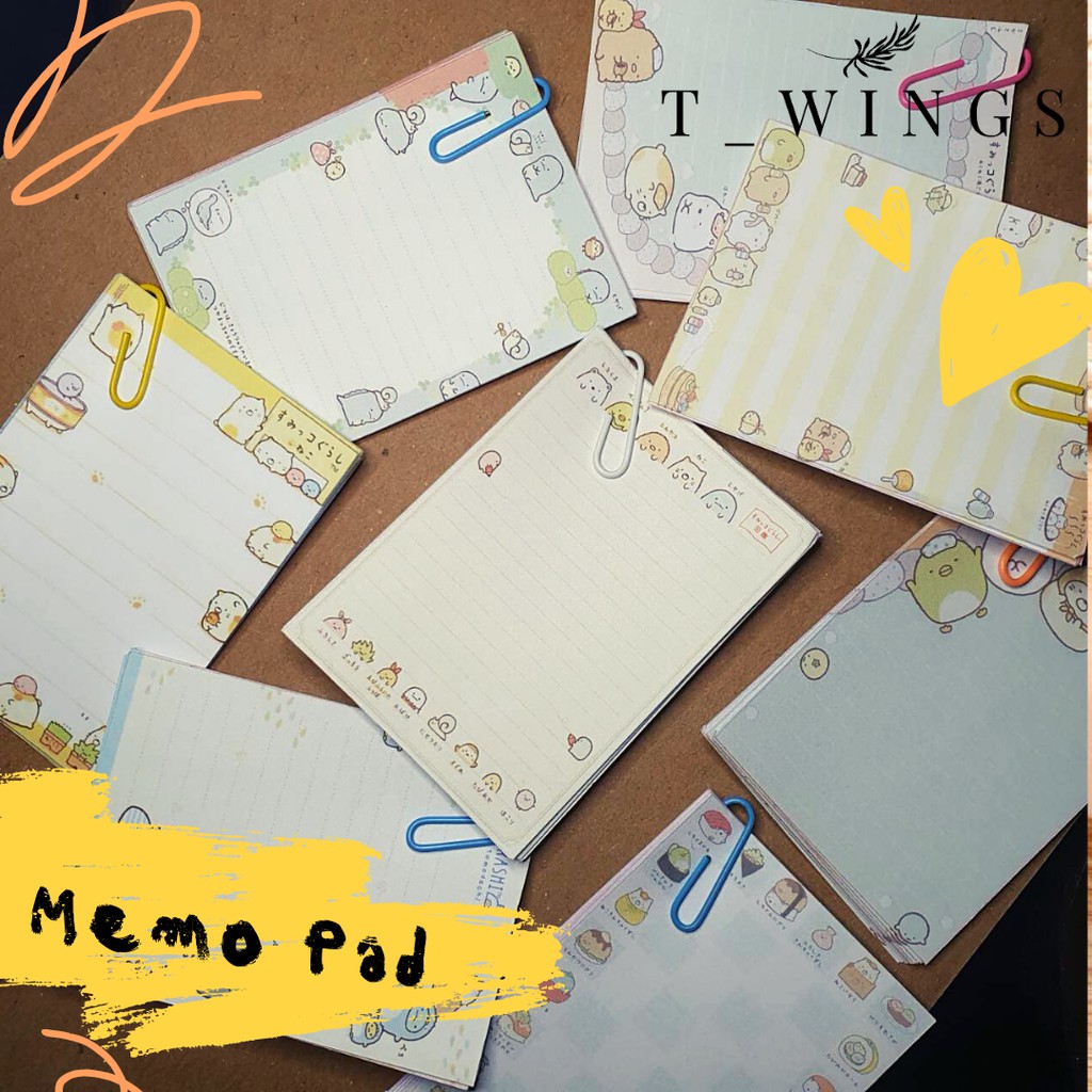 

[ MEDAN ] 15 Lembar / Set DIY CRAFT MEMO PAD / DIY SCRAPBOOK MEMO PAD SUMIKOGURASHI / CUTE MEMO PAD SUMIKOGURASHI