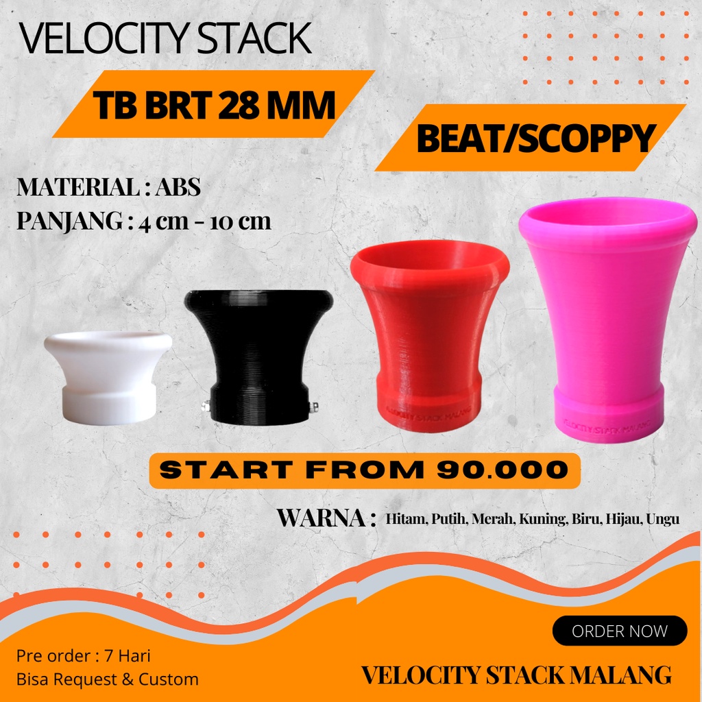 Velocity Stack TB BRT uk 28 mm Beat/Scoppy/Genio