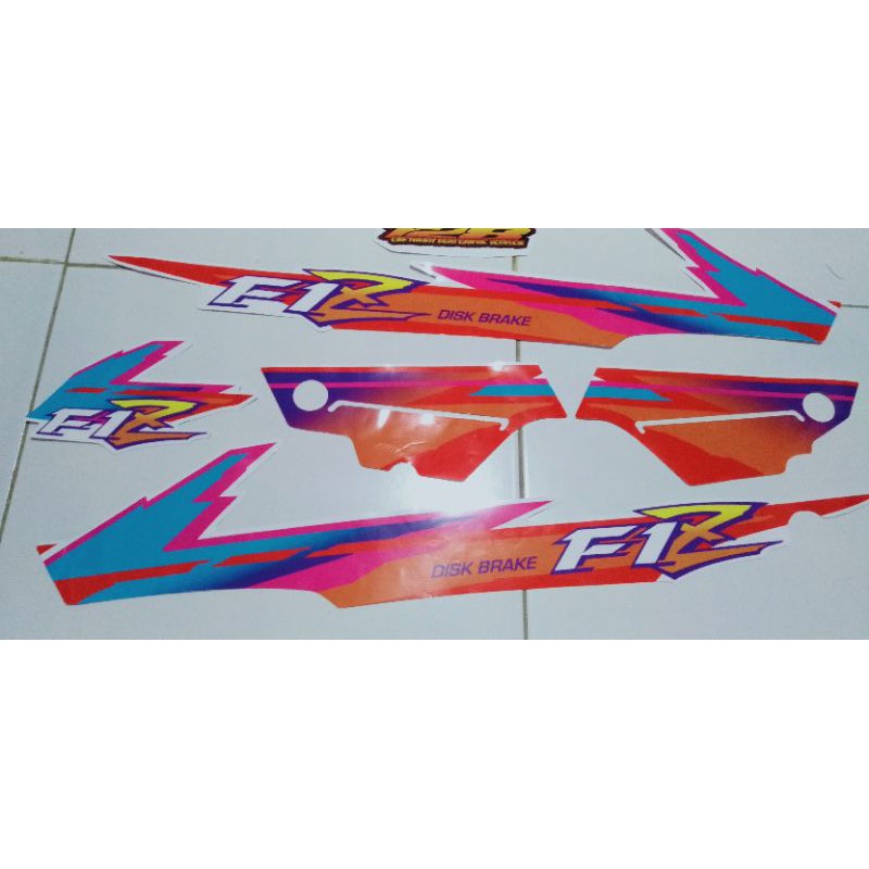 striping f1z 1994 putih albino repro original