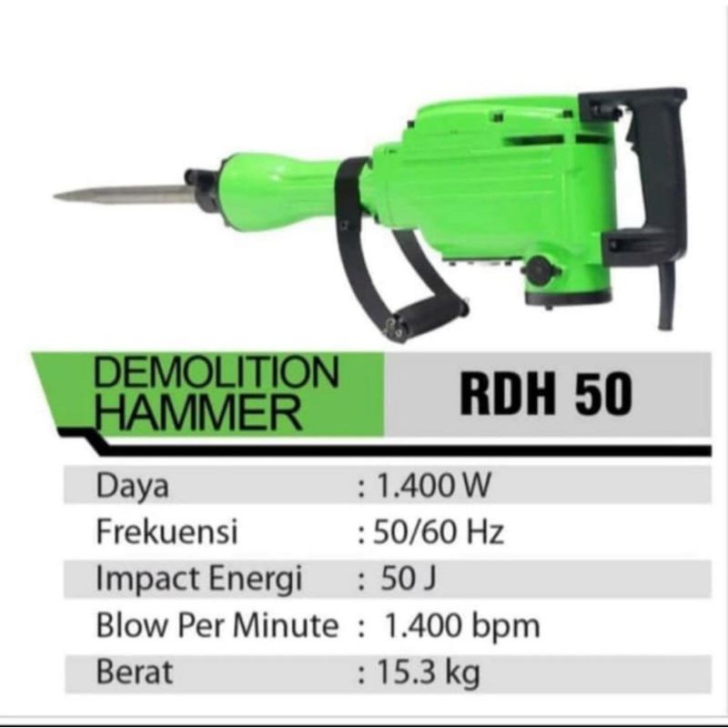 RYU RDH50 RDH 50 JACK HAMMER DRILL MESIN BOBOK BETON