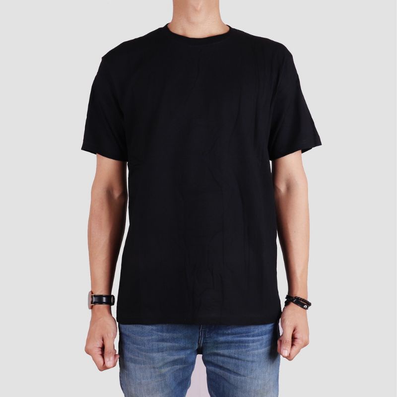 Imous.co Black T-shirt - Kaos Polos Hitam