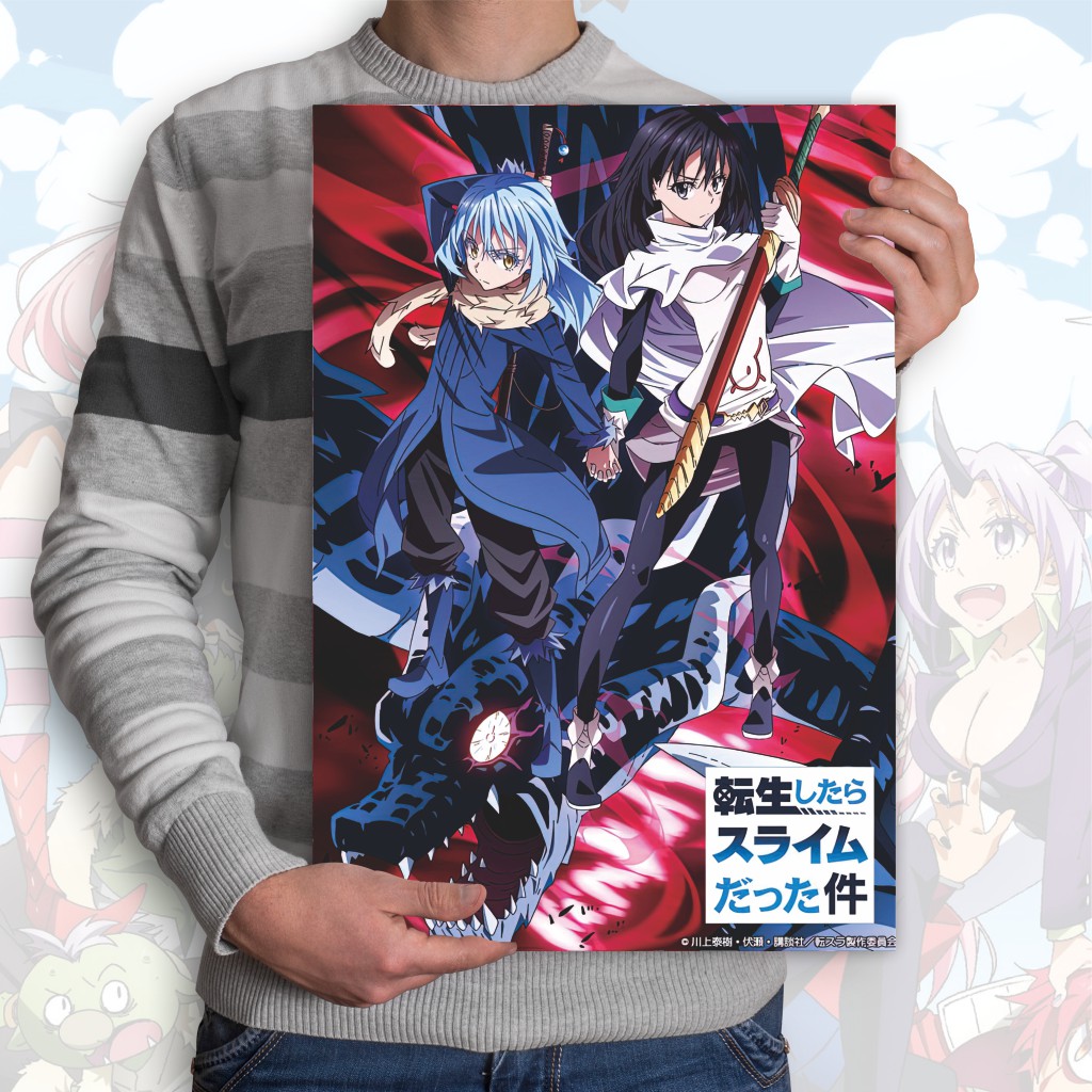 Poster Tensei Shitara Slime Datta Ken Tensura Anime Rimuru Shion Milim Benimaru Shuna - Ukuran A3+-2 Tensura S1