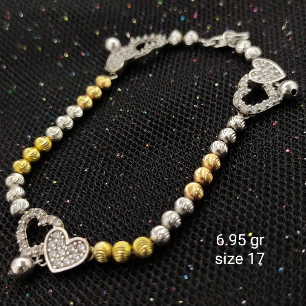 Gelang Emas 17 K - 6.95 Kadar 750 - 3285