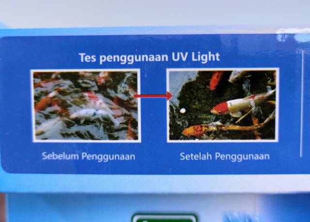 Lampu Celup Anti Lumut Bakteri Aquarium YANG UV Sterilizer 9watt